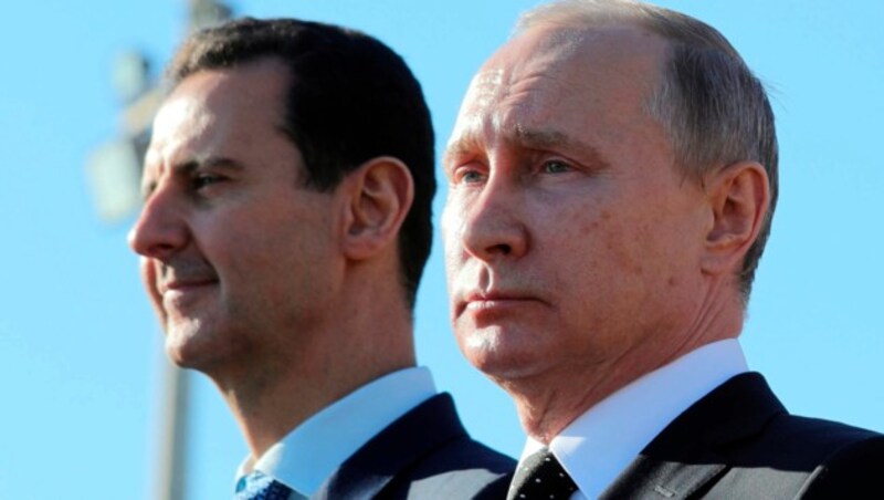 Assad und Putin (Bild: AP)