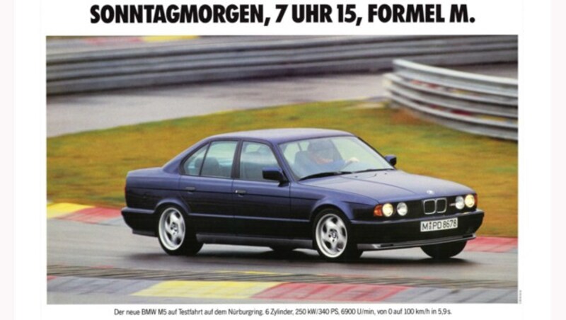 BMW M5 Limousine E34 ab 1988 (Bild: BMW)