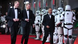 Die britische Prinzen bei "Star Wars"-Premiere in London - sie spielen im Film mit! (Bild: AFP or licensors)