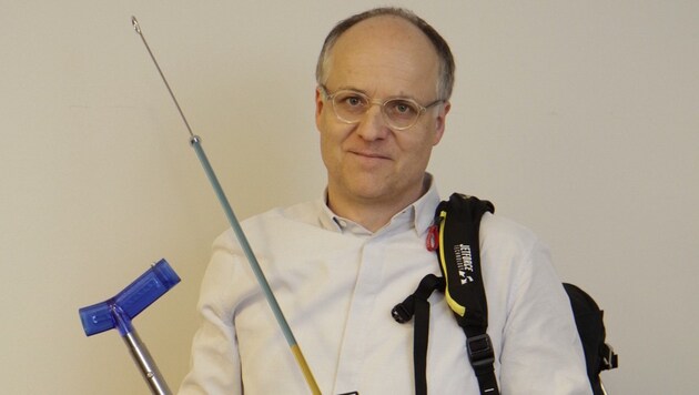 Florian Stifter ist Leiter des Lawinenwarndienstes des Landes Oberösterreich (Bild: Markus Schütz)