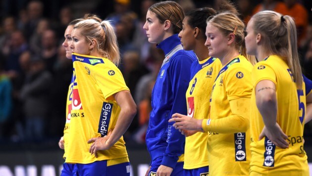 Bilder sagen manchmal mehr als Worte: Schweden verliert im Halbfinale gegen Frankreich (Bild: AFP)