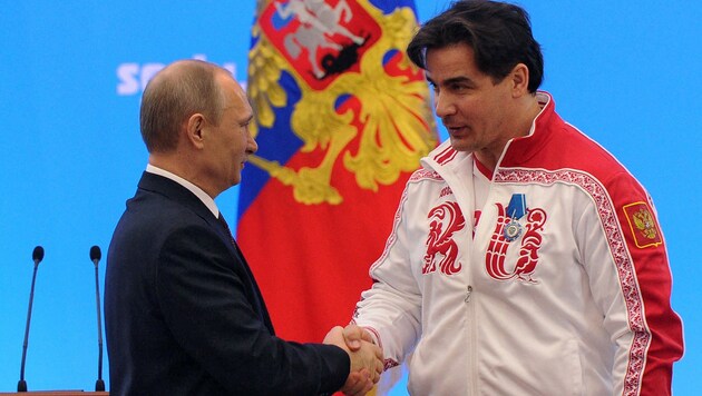 Vladimir Putin und Albert Demchenko (Bild: AFP)