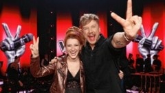 "The Voice"-Siegerin Natia Todua und Coach Samu Haber (Bild: SAT.1)