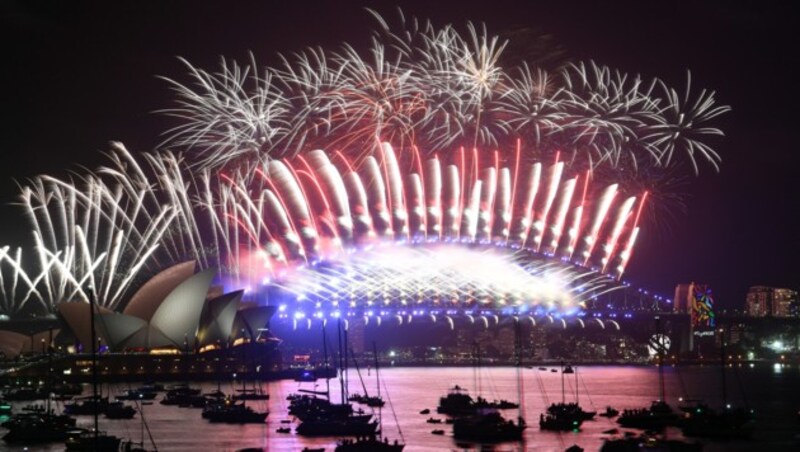 Um 14 Uhr mitteleuropäischer Zeit begann in Sydney das neue Jahr. (Bild: AFP)