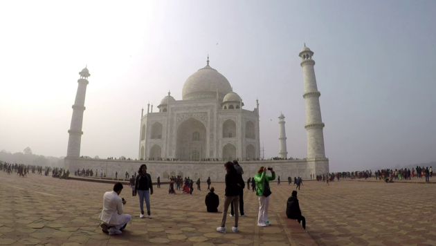 Indiens Wahrzeichen Taj Mahal (Bild: AFP)