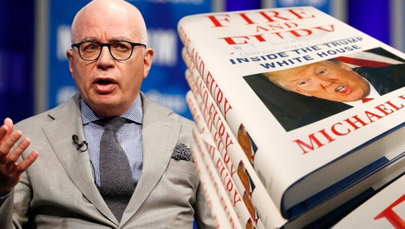 Michael Wolff sorgt mit seinem Enthüllungsbuch für Aufregung im Weißen Haus. (Bild: AP, krone.at-Grafik)