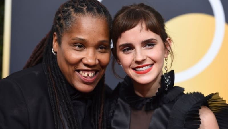 Emma Watson mit Marai Larasi (Bild: 2018 Invision)