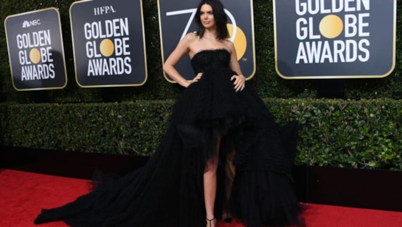 Kendall Jenner in einer Tüll-Robe von Giambattista Valli (Bild: AFP or licensors)