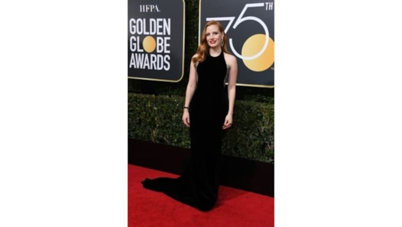 Jessica Chastain verzauberte in einer Robe von Armani Prive. (Bild: AFP or licensors)