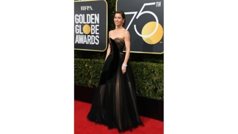 Jessica Biel sah in ihrer Dior-Robe einfach bezaubernd aus. (Bild: AFP or licensors)