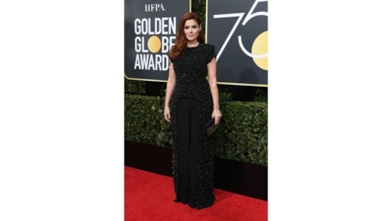 Debra Messing ließ es in einem Kleid von Christian Siriano glitzern. (Bild: AFP or licensors)