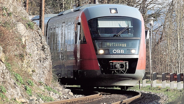 Eine Garnitur der Mühlkreisbahn (Bild: rubra)