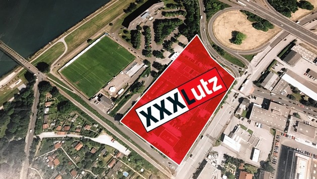 Unmittelbar neben die A7 in der Hafenstraße könnte die XXXLutz-Filiale übersiedeln. (Bild: "Krone")