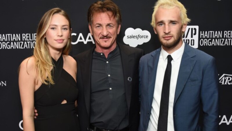 Sean Penn mit Tochter Dylan und Sohn Hopper (Bild: 2017 Getty Images)