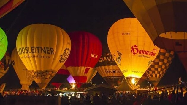 Fixpunkt: Die Nacht der Ballone am kommenden Sonntag ab 18 Uhr auf der Hammerwiese. (Bild: Coen Weesjes)