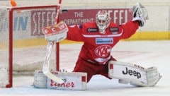 KAC-Goalie David Madlener fällt verletzt aus. (Bild: GEPA)