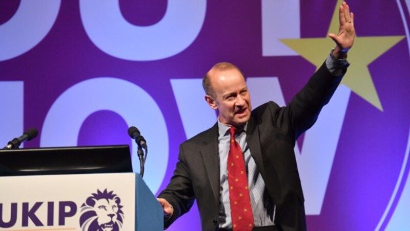 Der Chef der UK Independence Party, Henry Bolton (Bild: AFP)