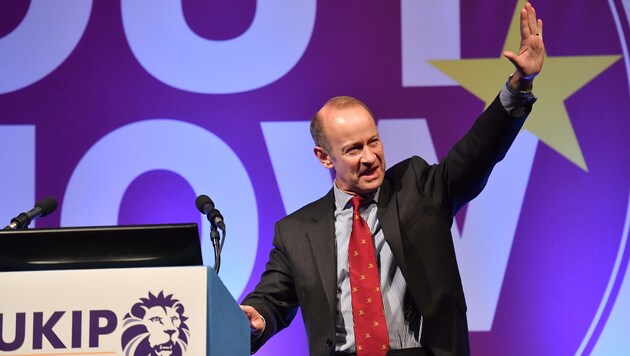 Der Chef der UK Independence Party, Henry Bolton (Bild: AFP)