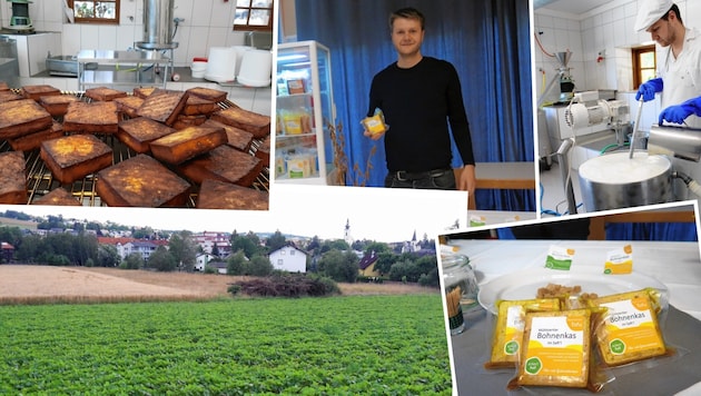 Seit fünf Jahren stellt Gregor Mittermayr (oben) seinen oberösterreichischen Tofu her. (Bild: Ackerlhof)