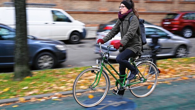 Bis 2020 soll der Anteil an Radfahrer in Linz auf 20 Prozent steigen. (Bild: Martin A. Jöchl)