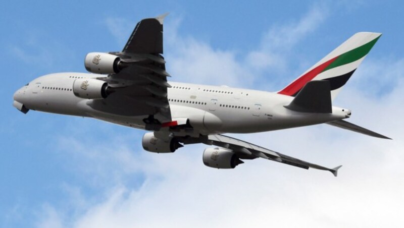 Ein Airbus A380 der Emirates (Bild: AFP)