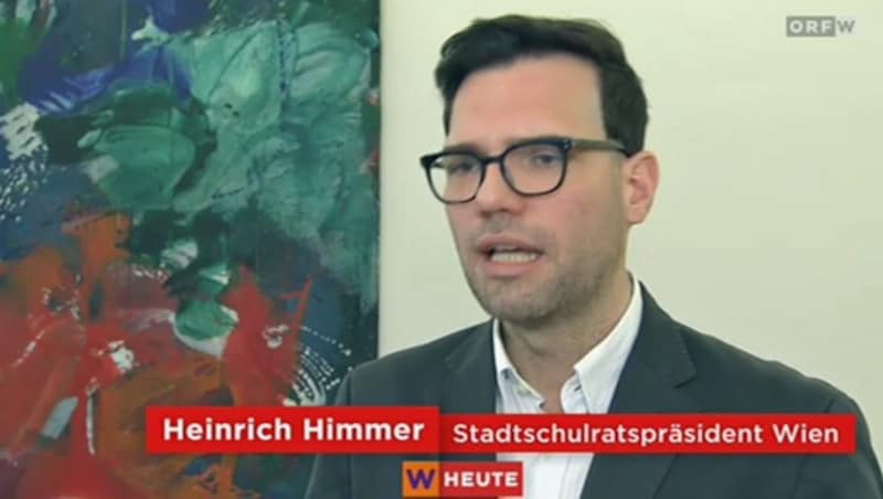 Der Wiener Stadtschulratspräsident Heinrich Himmer (Bild: Screenshot/ORF)