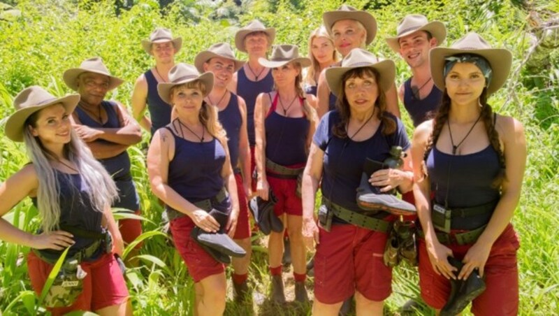 Die zwölf Kandidaten machten sich am Freitagabend auf den Weg in den australischen Dschungel. (Bild: RTL)