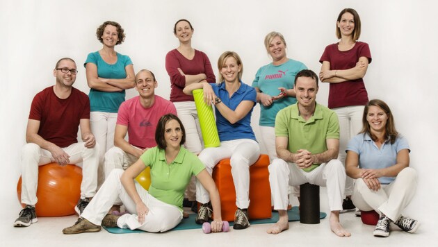 Das Therapeuten-Team vom Physio Netzwerk Almtal (Bild: Fotografie Schwamberger)