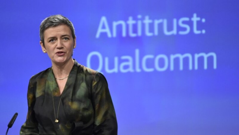 EU-Kommissarin Margrethe Vestager (Bild: AFP)