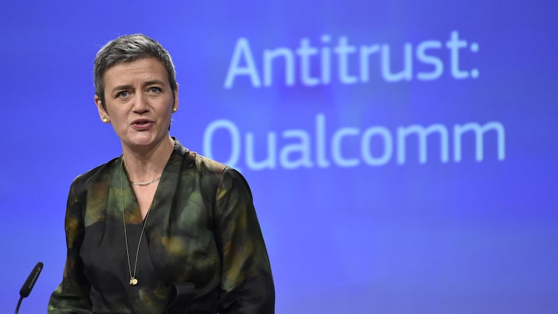 EU-Kommissarin Margrethe Vestager (Bild: AFP)