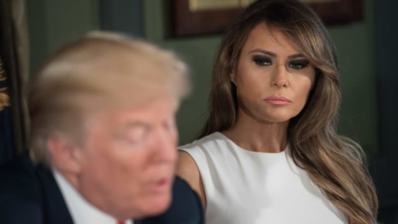 Donald Trump und Ehefrau Melania (Bild: AFP )