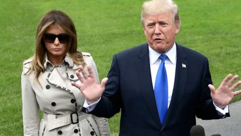 Donald Trump und Ehefrau Melania (Bild: AFP )