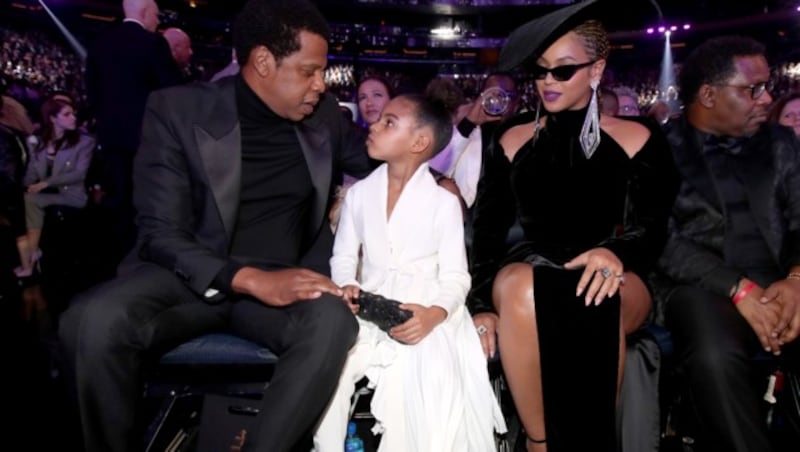 Blue Ivy saß mit Jay-Z und Beyonce in der ersten Reihe bei den Grammys. (Bild: 2018 Getty Images)