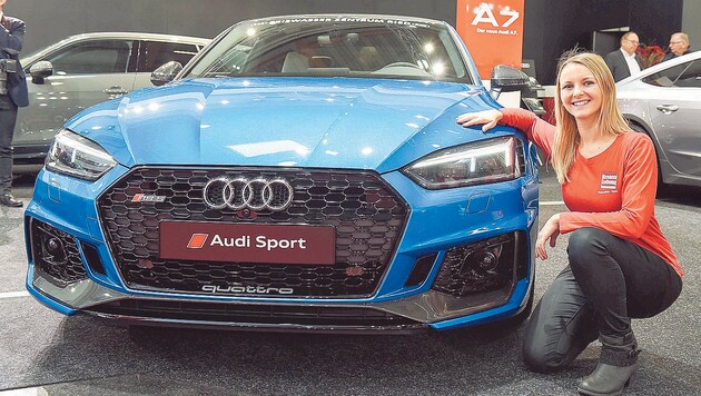 Der Schatz von „Krone-Girl“ Linda ist dieser Audi RS5. (Bild: Markus Wenzel)