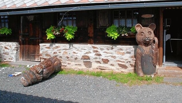 Gerlitzen, Alm und Bauernmuseum, Holzskulptur umgestürzt auf Bub, 5-Jähriger tot (Bild: Polizei)
