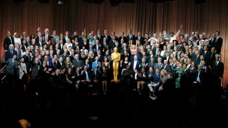 Die Nominierten der 90. Academy Awards posieren für das offizielle "Klassenfoto" im "The Beverly Hilton"-Hotel. (Bild: 2018 Invision)