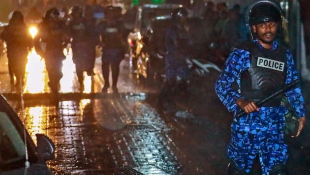 Unruhen auf den Malediven (Bild: AP)