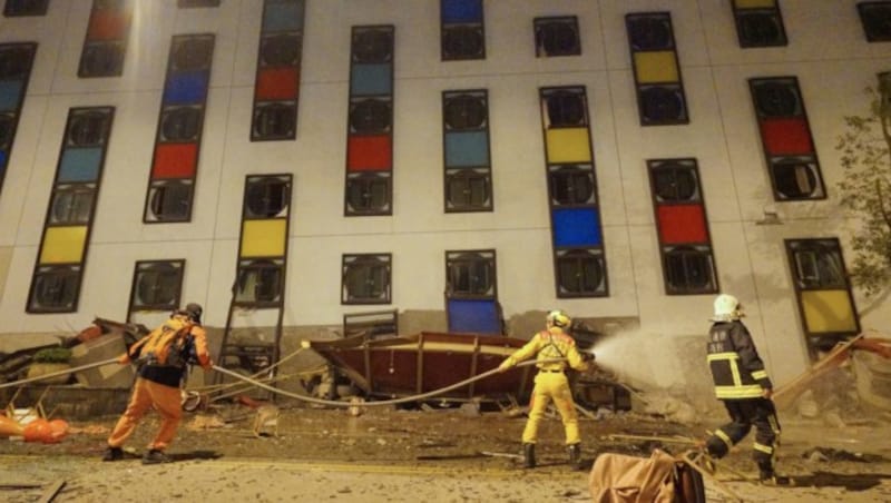 Gäste des Hotel Marshal wurden vom Beben aus dem Schlaf gerissen. (Bild: AFP)