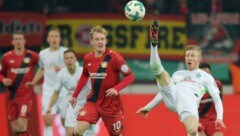 Julian Brandt (Leverkusen) und Florian Kainz (Bremen) (Bild: GEPA pictures)