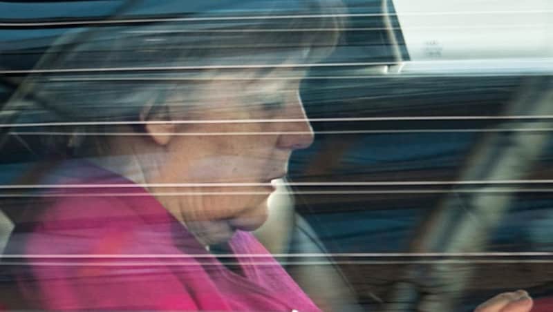 Merkel nach den Koalitionsverhandlungen (Bild: AP)
