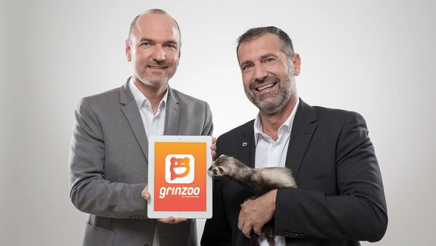 Die "grinzoo"-Gründer Mike und Markus Schweitzer (Bild: zVg)