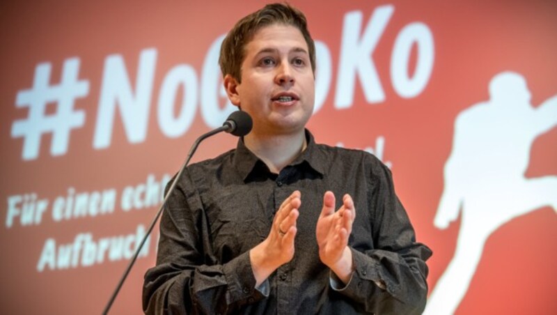 Juso-Chef Kevin Kühnert kämpft gegen das Parteiestablishment. (Bild: AFP)