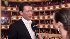 Bundeskanzler Sebastian Kurz im Adabei-TV-Interview am Opernball (Bild: adabei.tv)