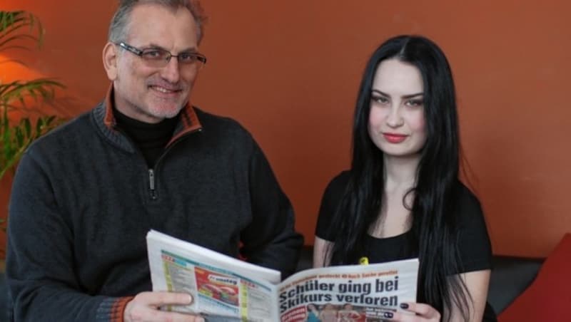 "Krone"-Reporter Florian Hitz im Gespräch mit Alisa V. (Bild: Gerhard Bartel)