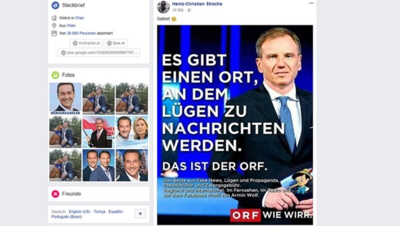 (Bild: facebook.com/strache)