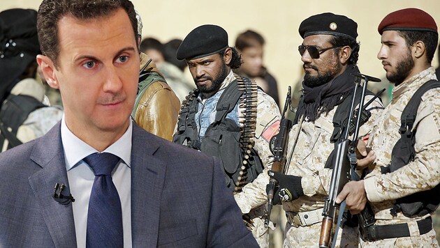 Obwohl auch Syriens Präsident Bashar al-Assad die Autonomiebestrebungen der Kurden ein Dorn im Auge sind, unterstützt er sie im Kampf gegen die Türkei. (Bild: AFP or licensors)