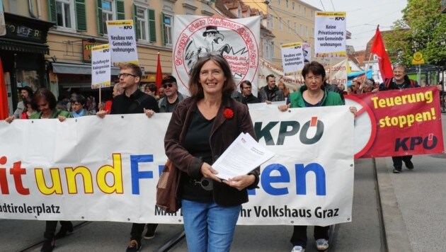 Grazer Schatten-Wohnungsstadrätin Elke Kahr von den Kommunisten. (Bild: Juergen Radspieler)