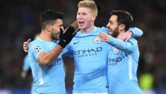 Da jubeln die ManCity-Stars! (Bild: AFP)