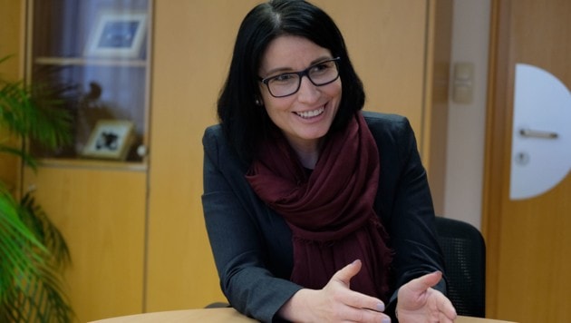Iris Hofer, die neue Leiterin der Justizanstalt Linz (Bild: Horst Einöder)