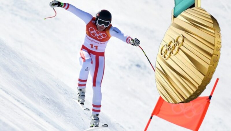 Matthias Mayer fährt zu Gold bei den Olympischen Spielen in Pyeongchang (Bild: AFP)